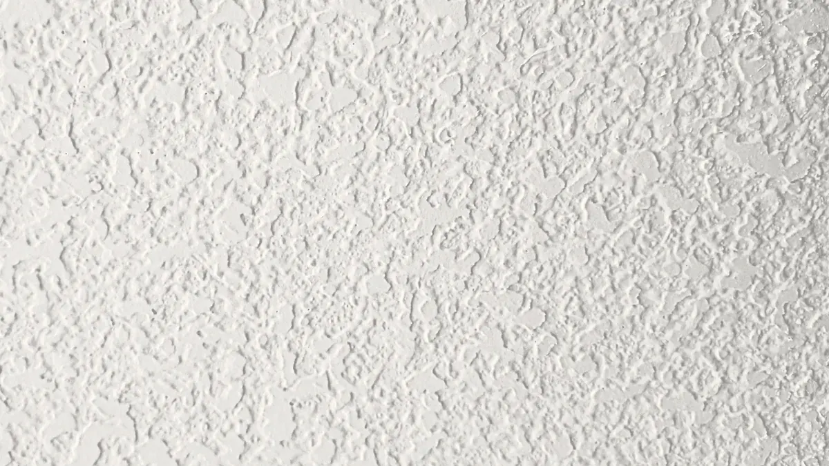 Knockdown drywall texture on a ceiling
