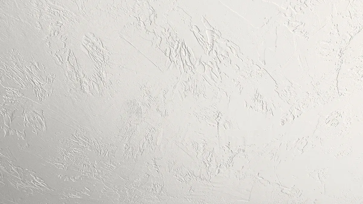Skip trowel drywall texture on a white wall